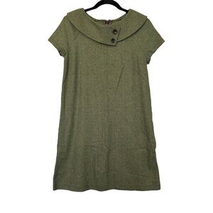 Vintage Beebop & Wally Cap Sleeve Mini Dress Green